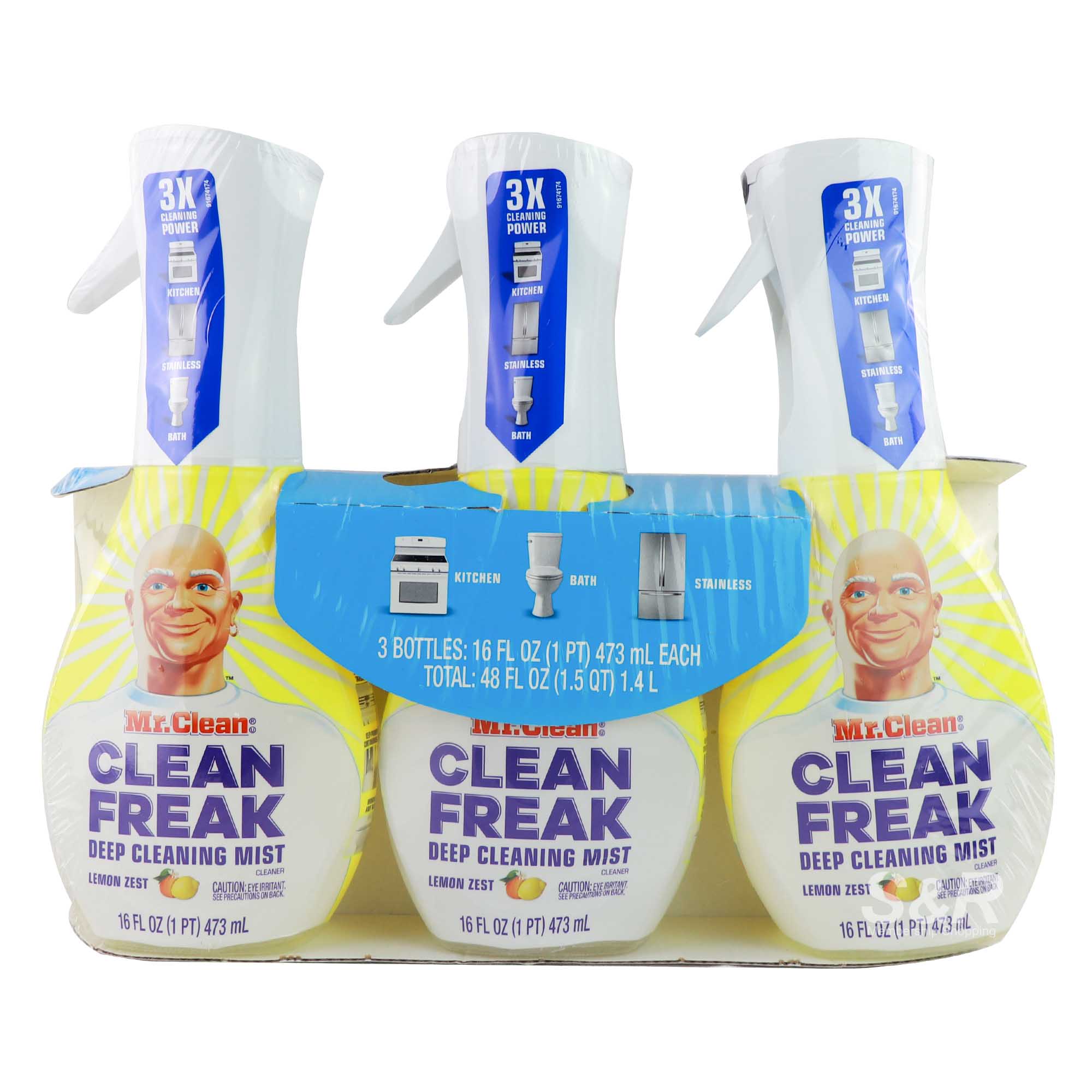 Mr. Clean Clean Freak Deep Cleaning Mist Lemon Zest Scent 3pcs Mr. Clean Clean Freak Deep Cleaning Mist Lemon Zest Scent 3pcs
